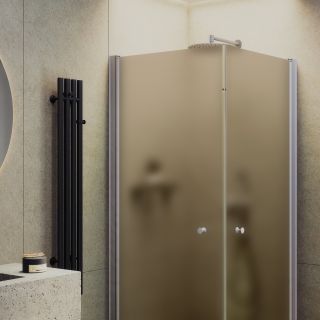 Душевой уголок MaybahGlass MGY-1301-5 90x90см хром матовый